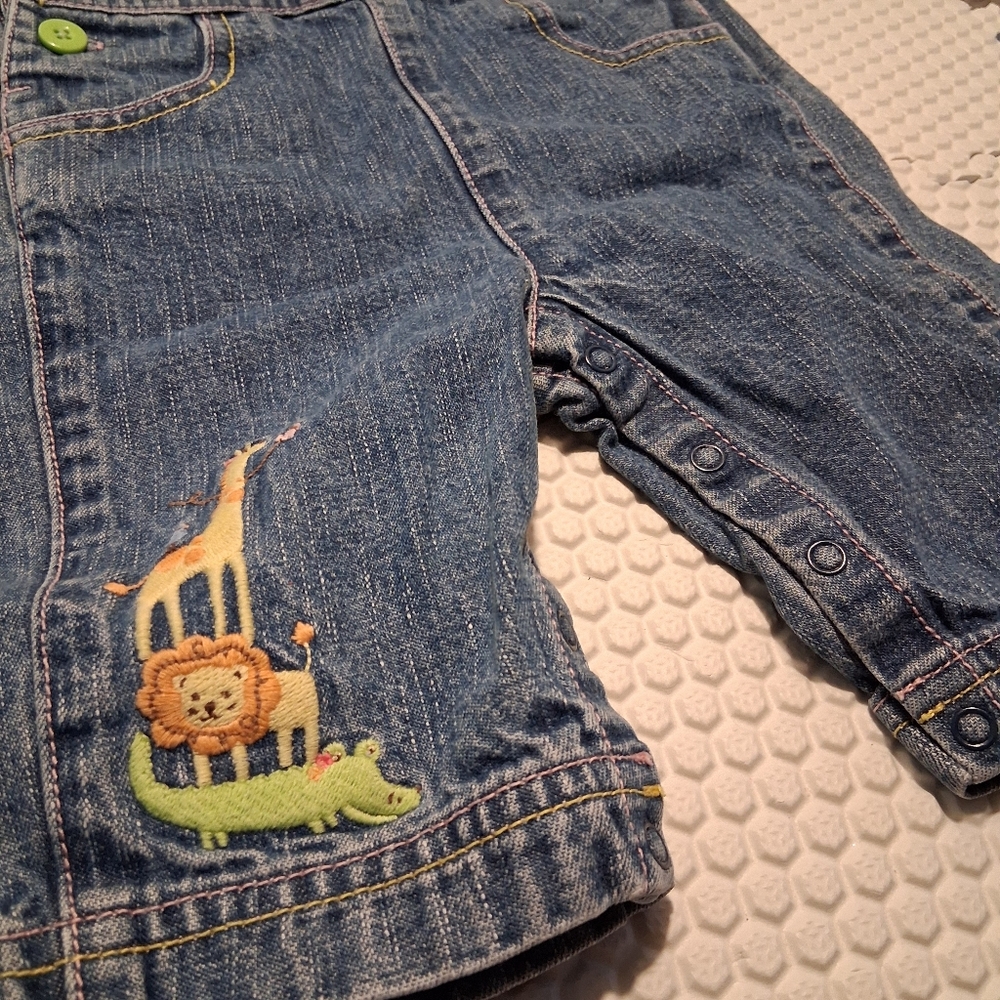 GAP & Gymboree | Denim Shorts & Pants Overalls | Baby Girl 0-3M - Picture 5 of 11